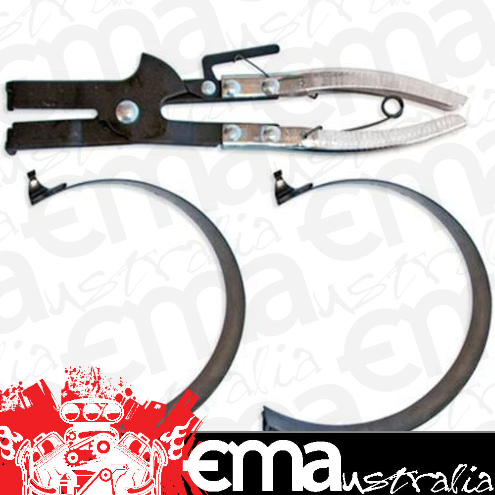Proform PR67725 Ring Compressor Wrinkle Band Steel Black Anodized Adjustable 3.875 In. To 4.375 In. (each)