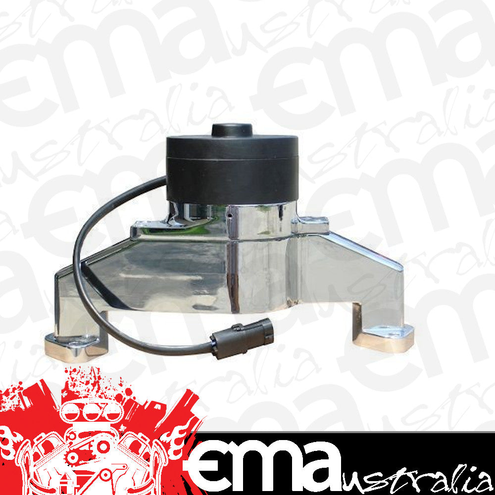 Chevy big block Mark IV 396-454 C.I.D. & Gen V/VI 454 C.I.D. V8 35GPM Electric Water Pump Chrome suit Chev BB Proform Parts PR68230C