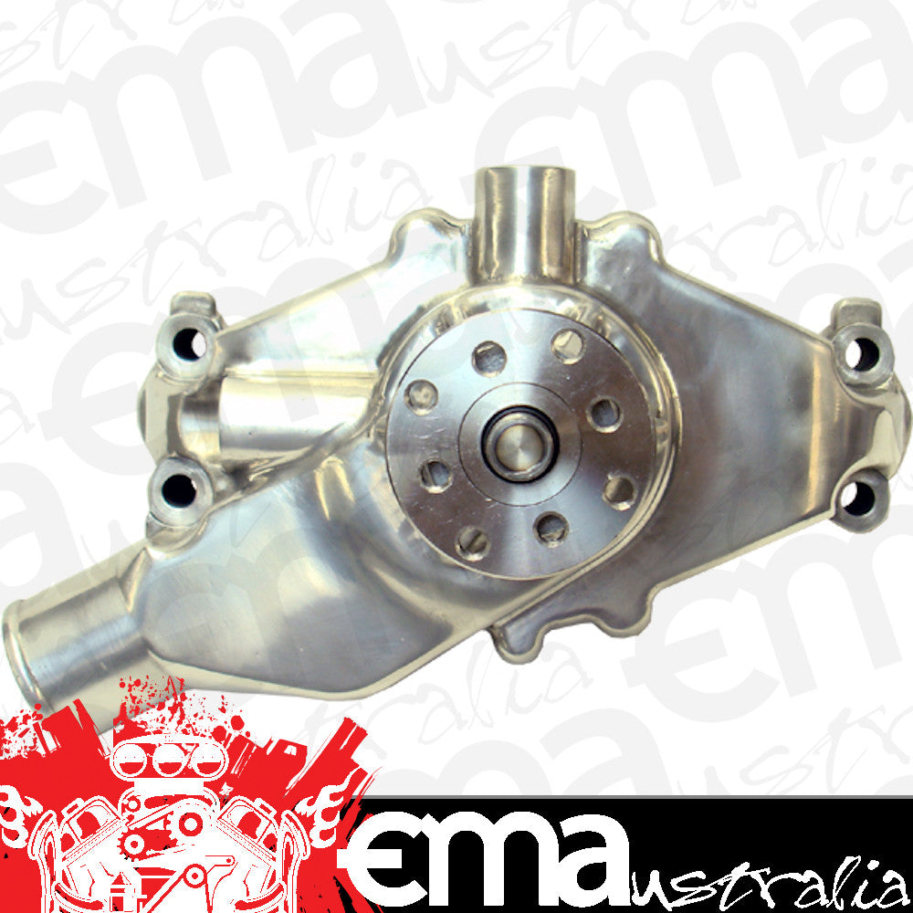 Proform PR68244 High Flow Aluminium Water Pump Polished SB Chev Shot Style