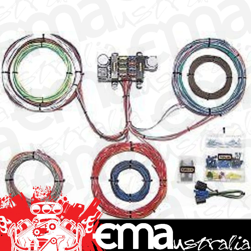 T-Bucket & Roadster, Carbureted engine, non electronic transmission Wiring 8 Circuit Modular Wiring Harness Kit T Bucket Painless Performance Wiring PW10308