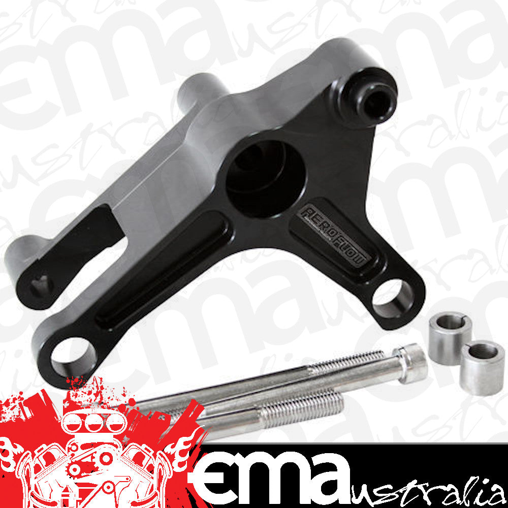 Aeroflow Performance Products AF64-4027BLK Chev LS Alternator Bracket Std Position Use Factory Alter