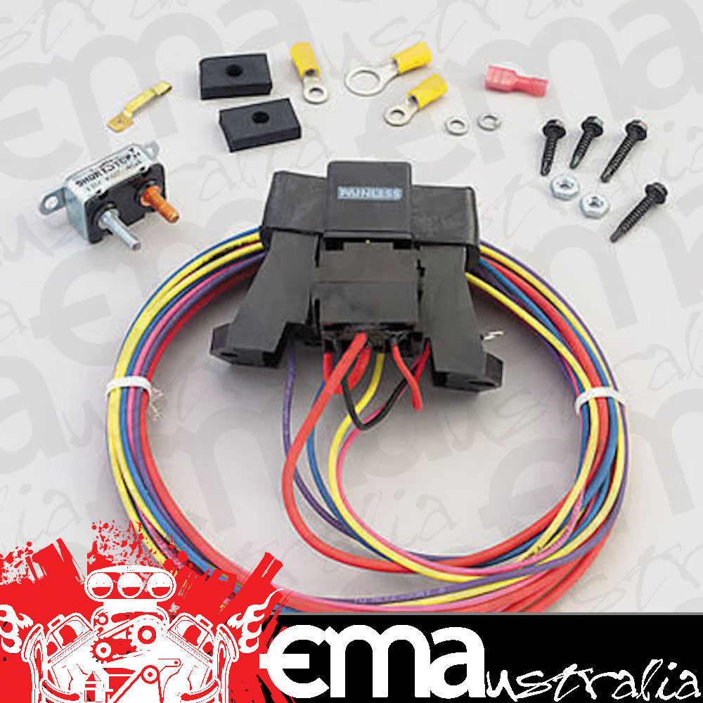 Painless Performance Wiring PW70213 Wiring 3 Circuit Auxillary Fuse Box Weatherproof 40 Amp