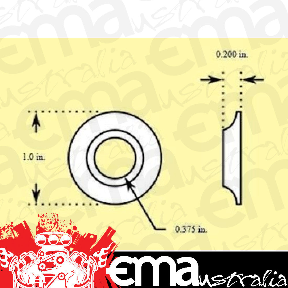 Pro Werks PWC73-464-2 Safety Washers 3/8" I.D. X 1" O.D. 2 Pack