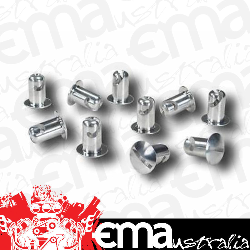 Pro Werks | PWC73-576-10 | Set Of 10 - 0.600 Grip Dome Aluminum Buttons