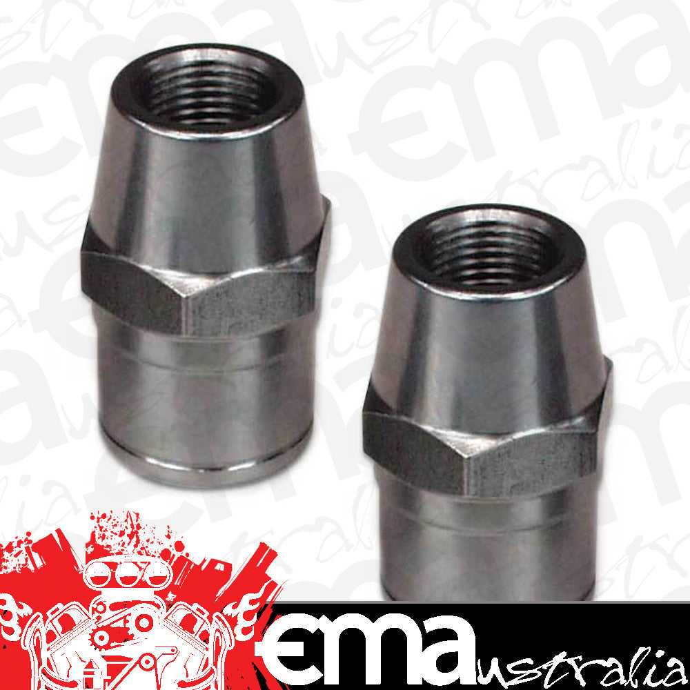 Pro Werks PWC73-889-H2 Hex Weld-In Tube Adapters w/ L/H Thread2 Pack Fits Tube Size 1" O.D X .058" 1/2"-20 Thread Size