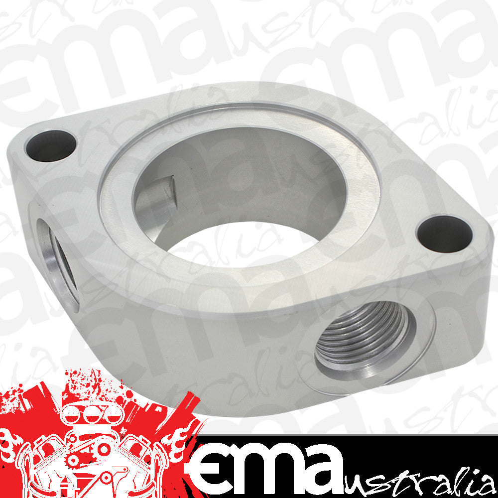 Aeroflow AF64-4051 Chev Thermostat Water Neck Spacer with 2 x -8ORB AUx Port
