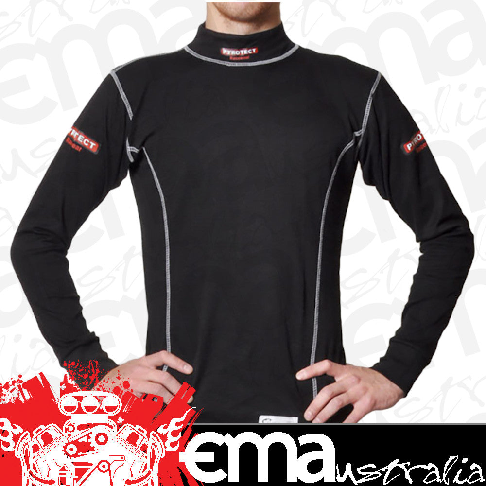 Pyrotect PY4800600 Inner Wear Turtle Neck Top 2x-Large Black SFI ApprOved
