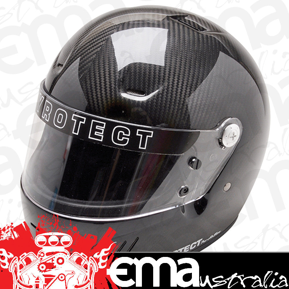 Pyrotect PY7005005 Carbon Pro Airflow Full Face Helmet x-Large w/ Clear Shelid. Snell Sa2015 Rated