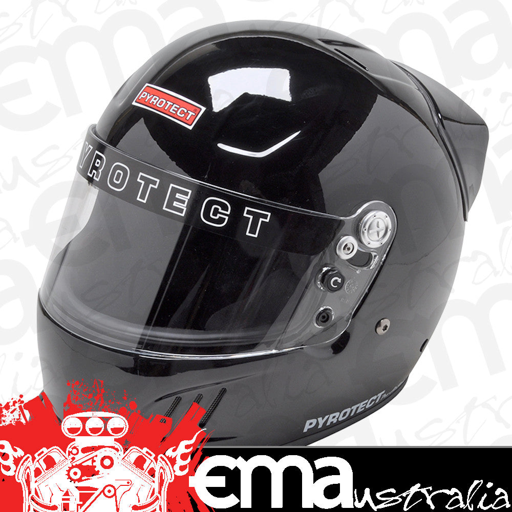 Pyrotect PY9071005 Pro Air Full Face Duckbill & Wing Helmet Small Black w/ Clear SHEIld. Snell Sa2015 Rated