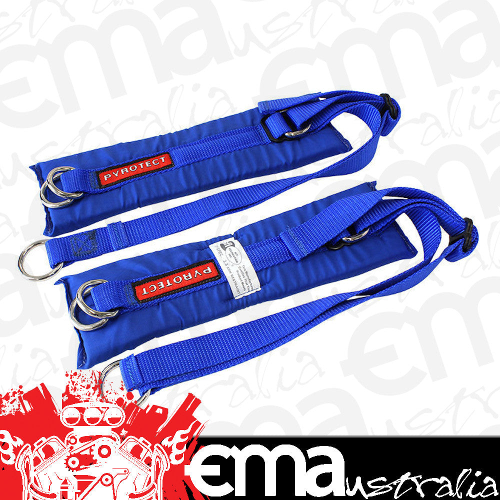 Pyrotect PYH700203 Professional Series Nomex Arm Restraints Adult Blue