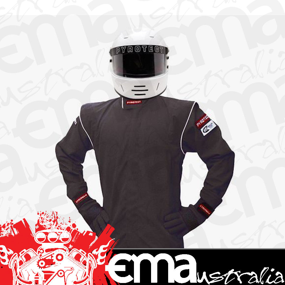 Pyrotect Safety Equipment PYJJDX1201 Junior Dx1 Black Racing Jacket Medium 8-10 Sf-1 Single Layer