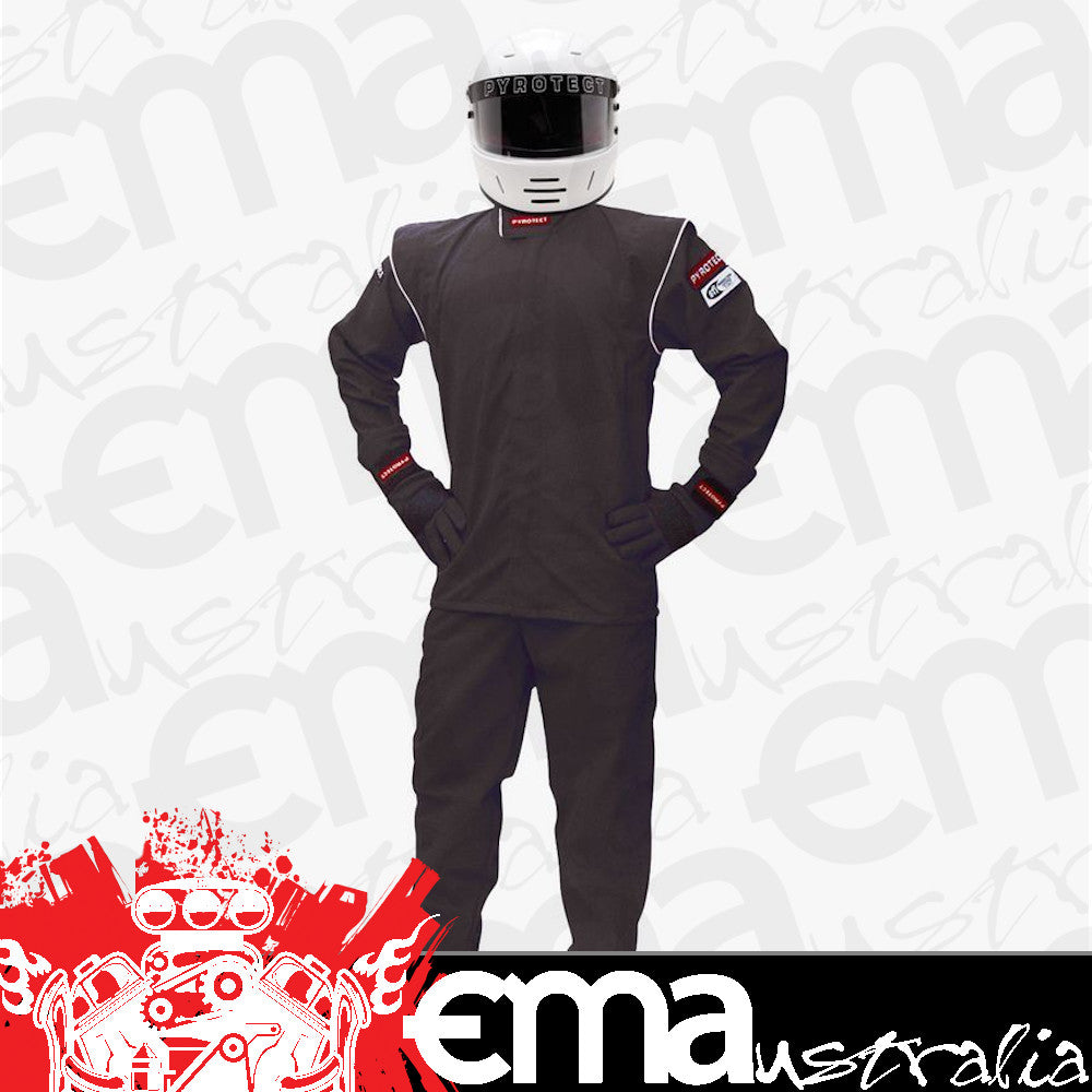 Pyrotect Safety Equipment PYJPDX1111 Junior Dx1 Black Racing Pants Small 6-8 Sf-1 Single Layer