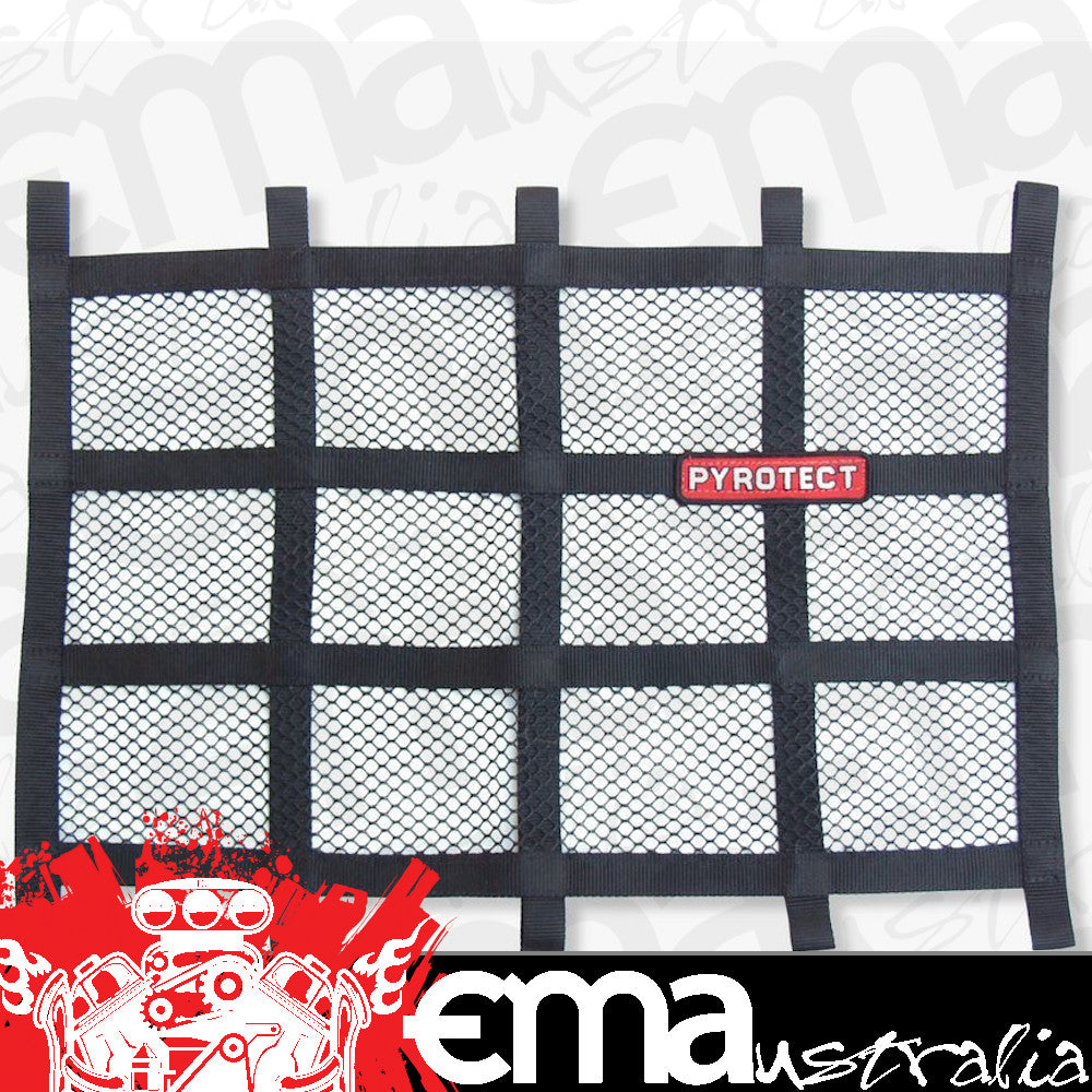 Pyrotect Safety Equipment | PYNX50591 | Window Net Black 18" x 24" SFI 27.1 Rated