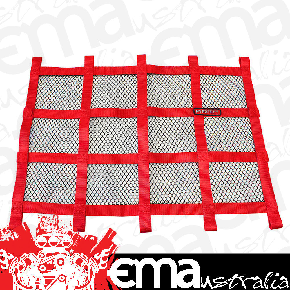 Pyrotect Safety Equipment PYNX50592 Window Net Red 18" x 24" SFI 27.1 Rated