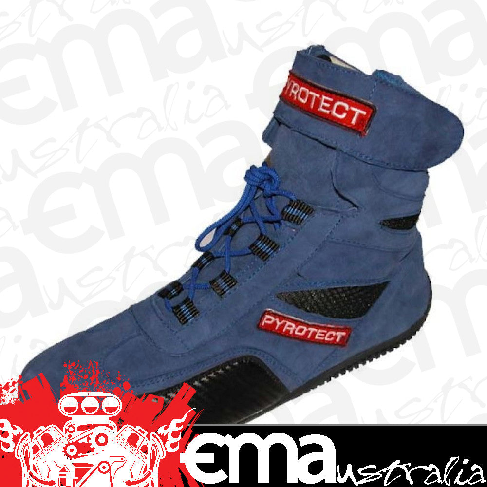 Pyrotect Safety Equipment PYX45130 Ankle Top Racing Shoes Blue Size 13 SFI-5 Rated