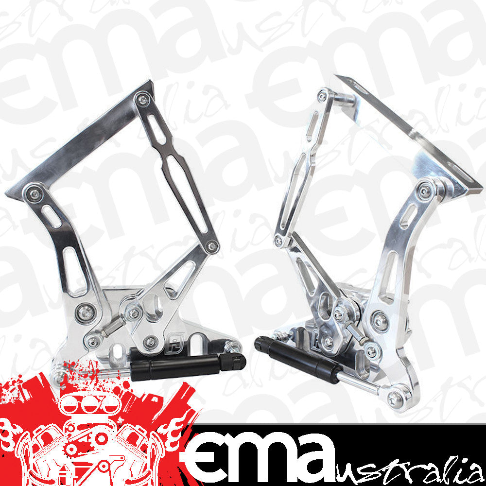 Aeroflow AF64-4105 Billet Bonnet Hinge Kit Polishxr - xy Ford Falcon