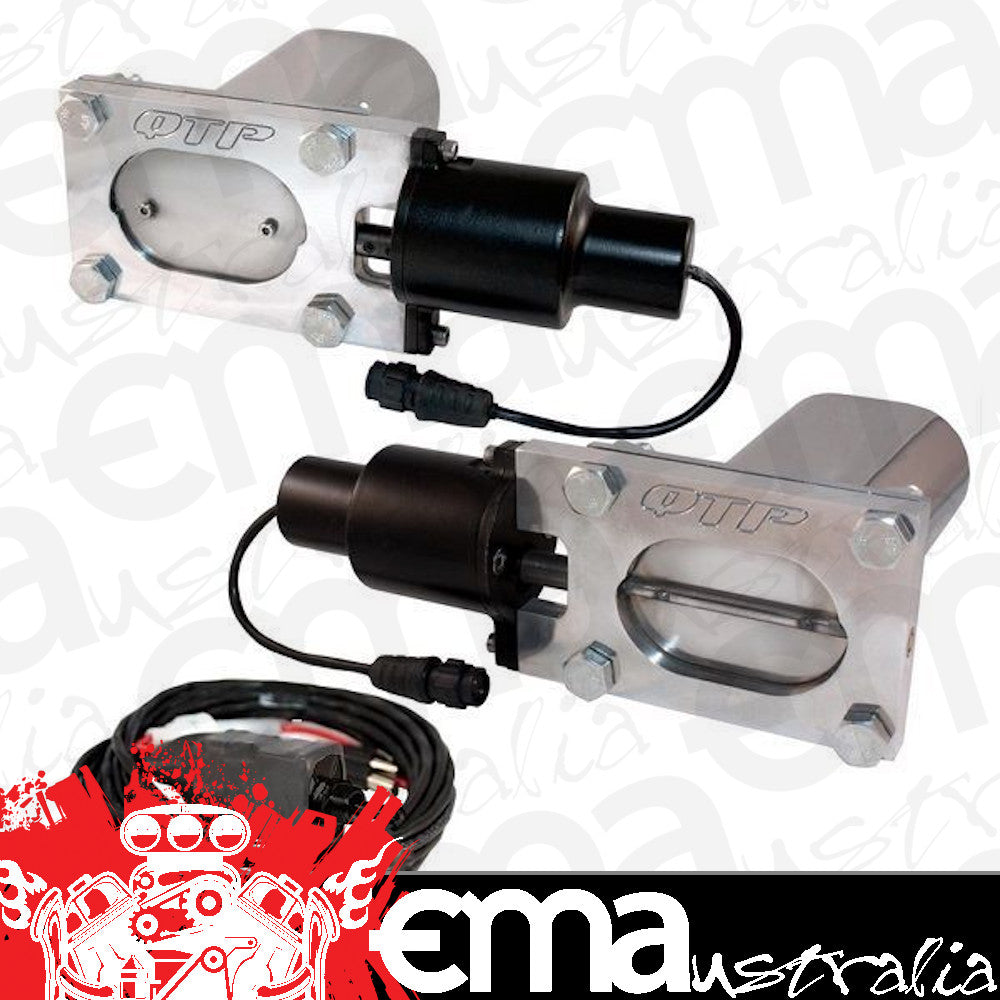 Quicktime Performance QTPEC66 Oval 2.5 x 3" Dual Electric Exhaust Cut Out Kit