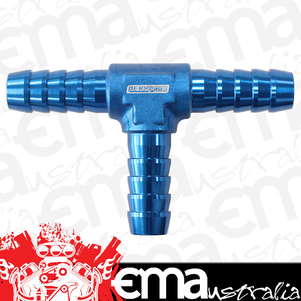 Aeroflow AF64-4207 Aluminium T Piece 15.8mm 5/8" Blue Tee Piece