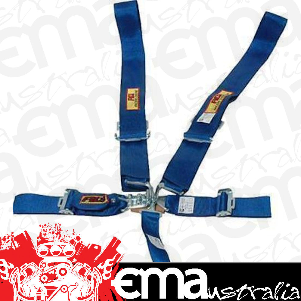 RCI RCI9210C 5 Point 3" Latch Type Racing Harness Blue Pull Down SFI 16.1