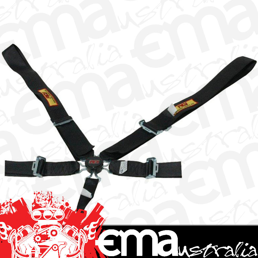 RCI RCI9510CD 5 Point 3" Cam-Lock Type Racing Harness - Black Pull Up Type. SFI 16.1 Rated