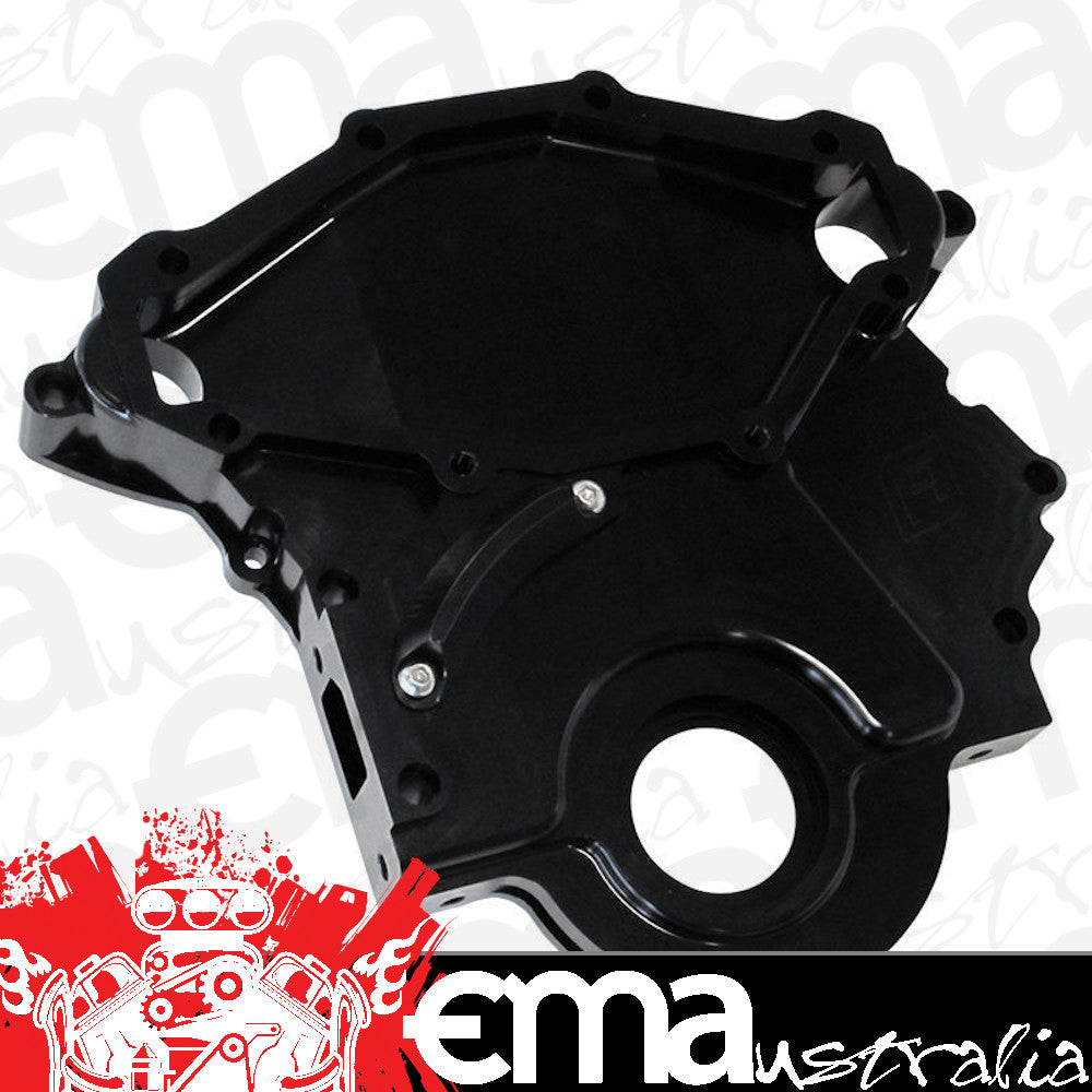 Suit Holden 253-304-308 C.I.D. V8 304 308 Billet Timing Cover Accepts Mech Fuel Pump Aeroflow Performance Products AF64-4358BLK