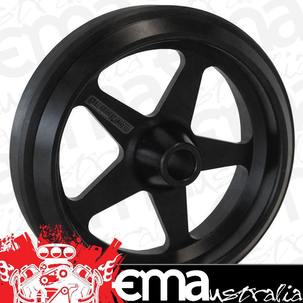 AEROFLOW 4" BILLET ALUMINIUM WHEELIE BAR WHEEL BLACK FINISH AF64-4359BLK