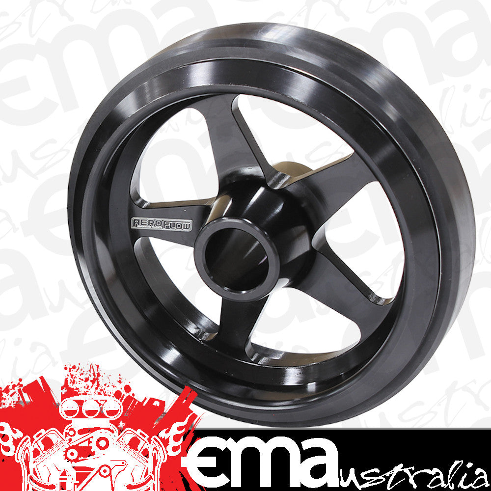 Aeroflow AF64-4360BLK Billet Wheelie Bar Wheel 10000Ft/Lbs Load 3/8-1/2 Sleev
