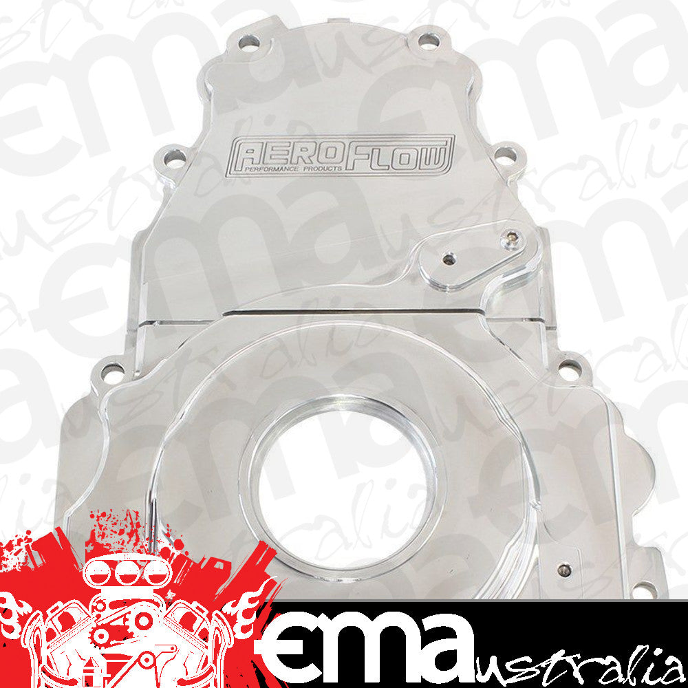 Aeroflow AF64-4361P Holden / Chev LS Billet 2 Piece Timing Cover Polished