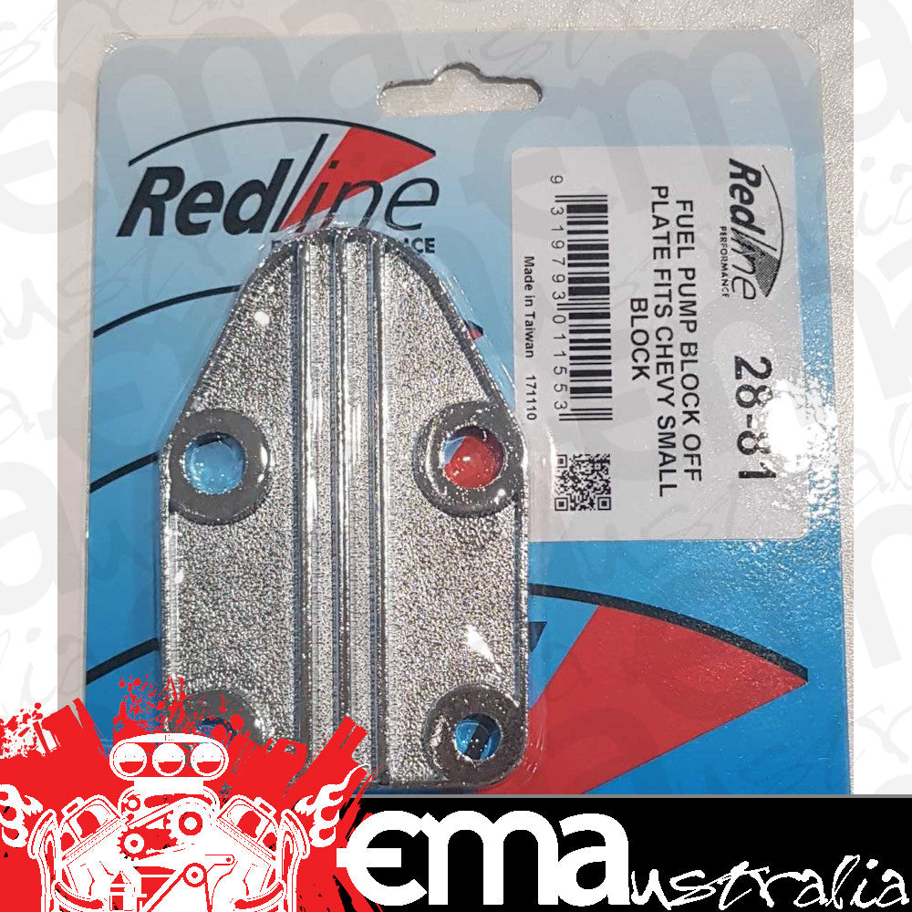Red Line Oil | RED28-81 | Redline Chev Small Block Fuel Pump Block Off Plate