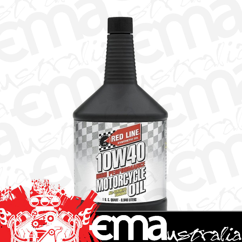 Redline RED42404 10W40 Motorcycle Oil 1 Quart Bottle 946Ml