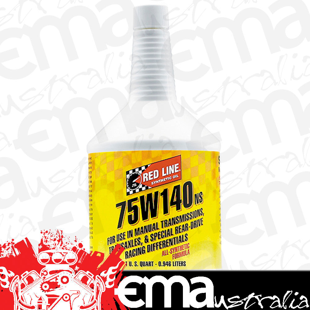 Redline RED57104 75w/140 Ns Gl-5 Gear Oil 1 Quart Bottle 946Ml