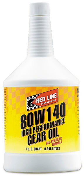Redline RED58104 80w/140 Gl-5 Gear Oil 1 Quart Bottle 946Ml
