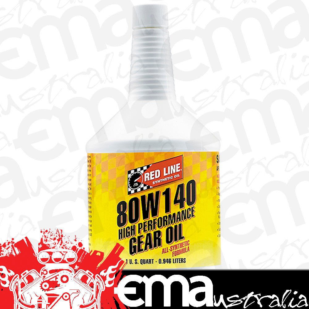 Redline RED58104 80w/140 Gl-5 Gear Oil 1 Quart Bottle 946Ml