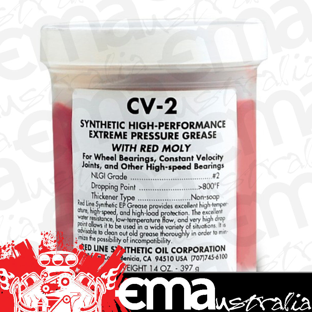 Redline RED80406 Cv-2 Grease w/ Moly 35Lb. Bottle 15.88Kg