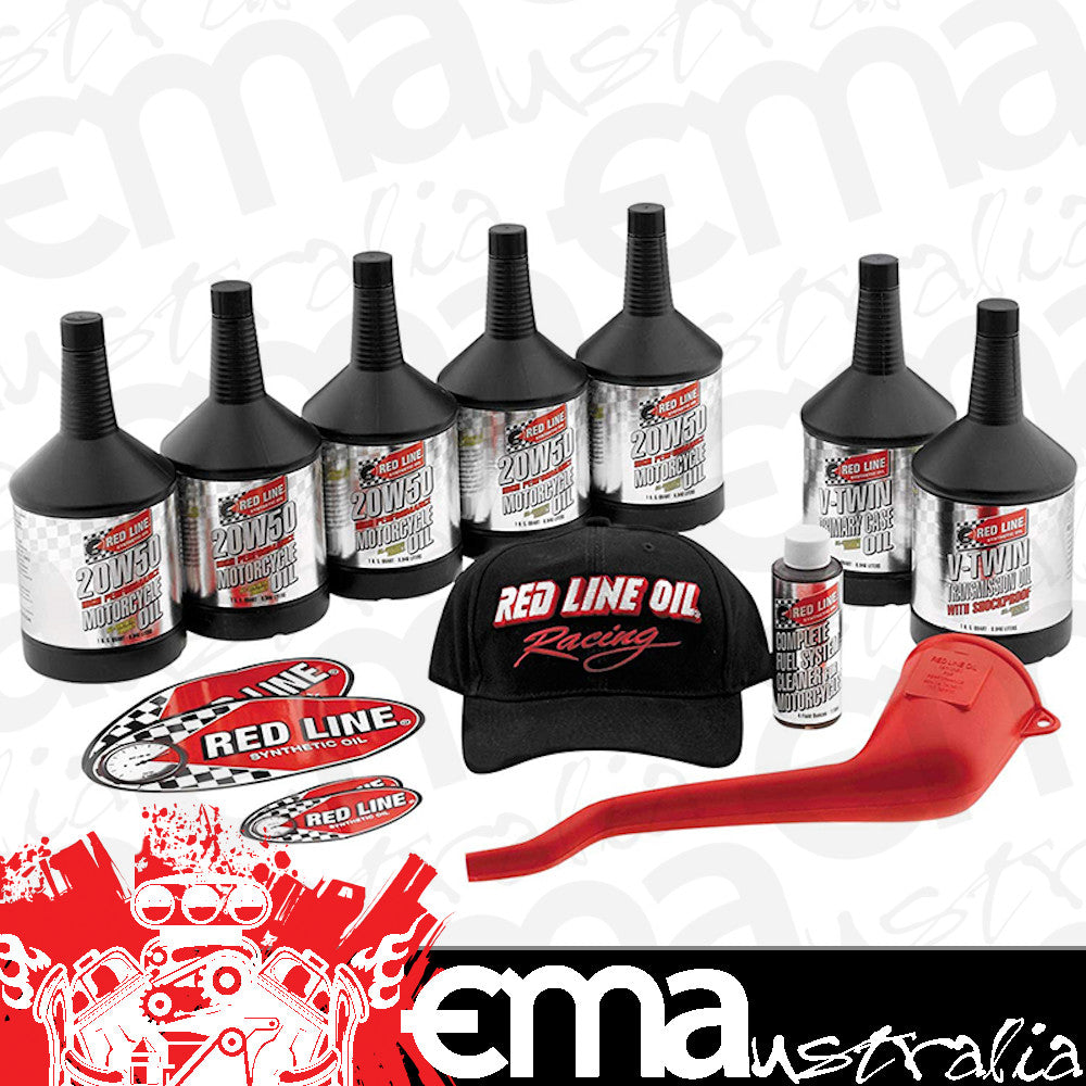 Redline RED90226 Red Line Oil 20W50 Motorcycle Power Pack Kit Big Twin
