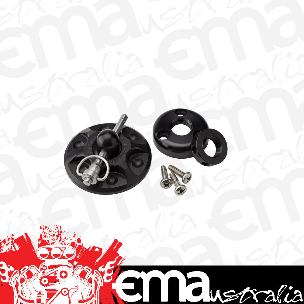 Ring Brothers RING50650-5511B Billet Alloy Bonnet Pin Kit Mustang 65-70 Black