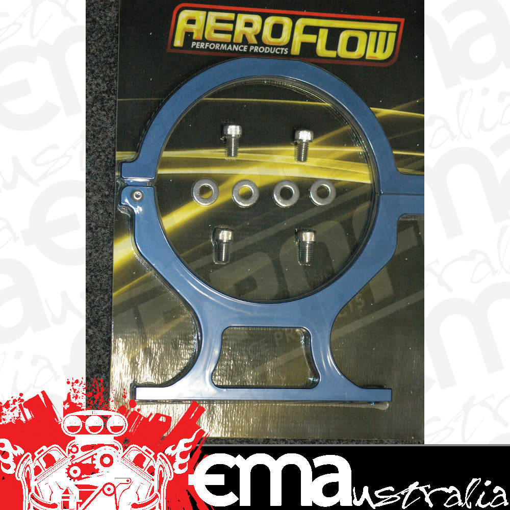 Aeroflow Performance Products AF64-5000 Nos Bottle Billet Brackets *(Pair)* Blue Nitrous