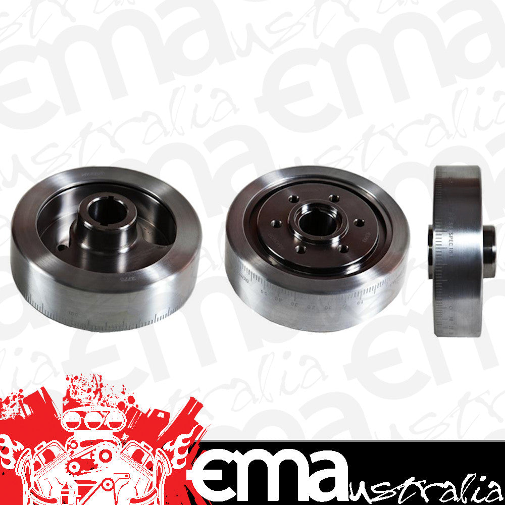 Romac RO0205B-6 Steel Harmonic Balancer suit SB Chev 400 Ext Balance w/ Dual Key 6 Bolt Ro0205/B-6