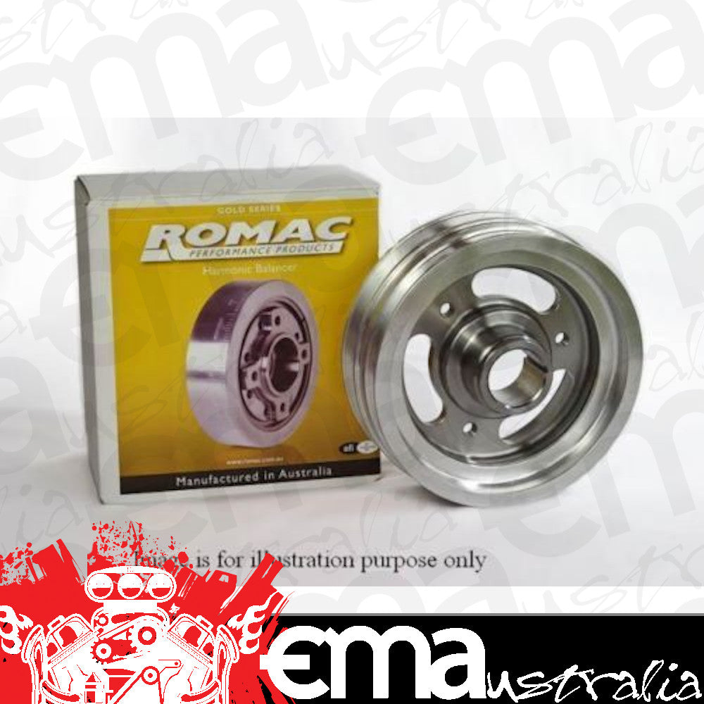 Ford small block Windsor 289-351ci V8 Gold Steel/Alloy Balancer Ro0241Sa/28 suit 302-351W 28Oz Ext 2 Key Romac RO0241SA28