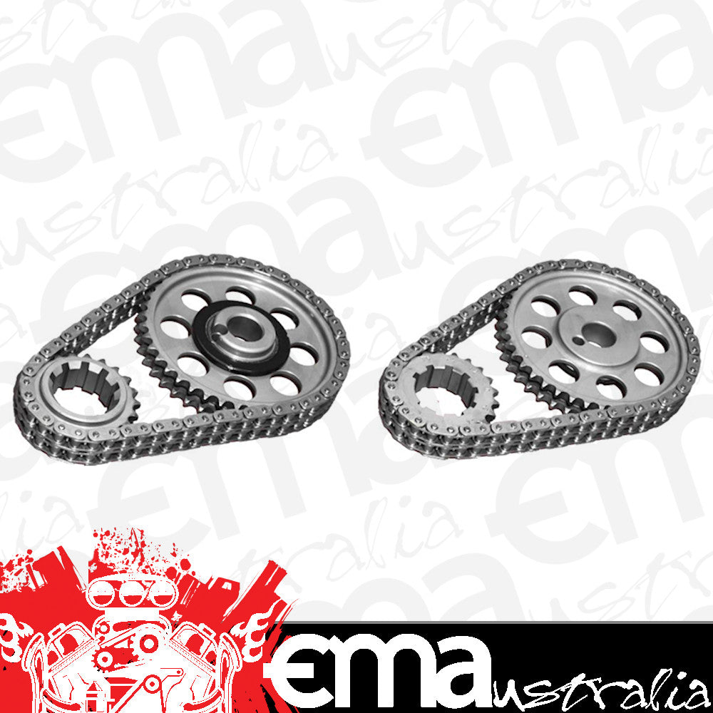 Rollmaster / JP ROCS3031 D/R Timing Chain Set Nitrided w/ Torrington Bearing SB Ford 302-351W Pre-EFI & Dart Windsor Block