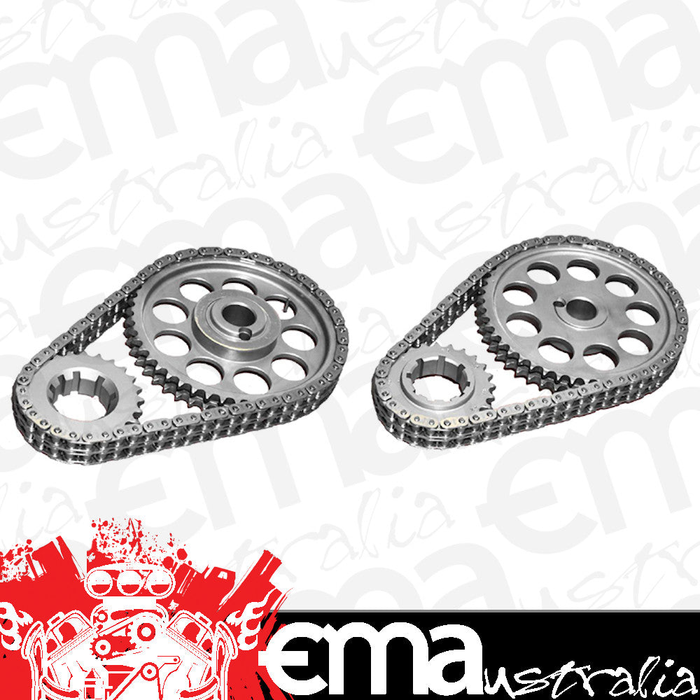 Rollmaster ROCS3090LB10 D/R Timing Chain Set Nitrided suit Ford 302-351 Cleveland Line Bore .010"