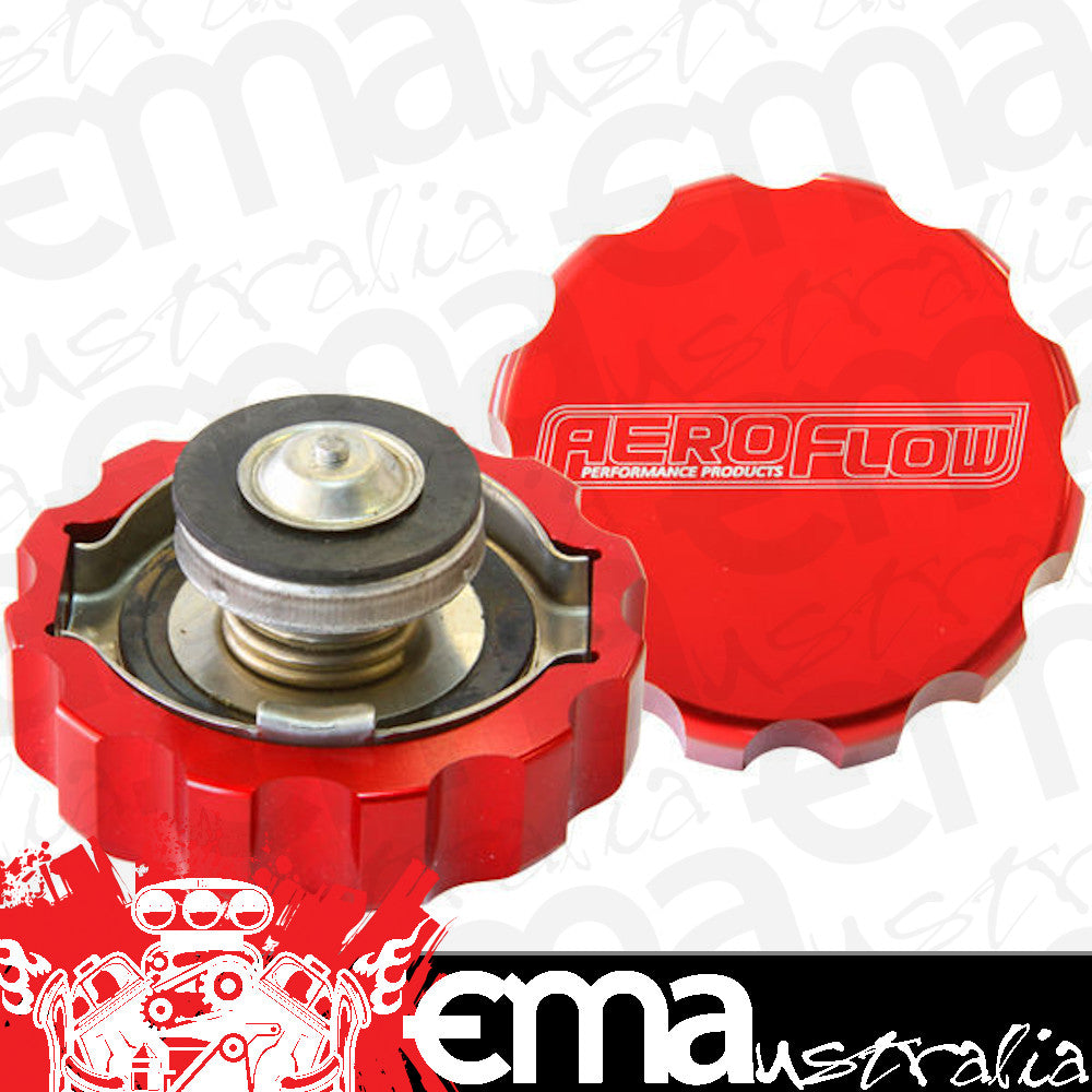 Aeroflow AF64-5042R Billet Radiator Cap 42mm .5Bar Complete with Billet Cover