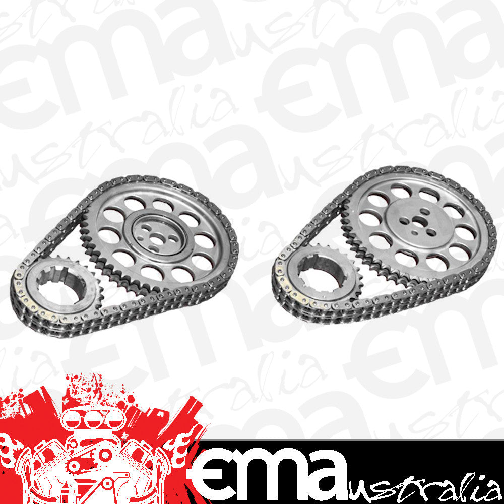 Rollmaster | ROCS5150 | D/R Timing Chain Set Nitrided suit BB Chrysler 361-440 3 Bolt Cam Sprocket