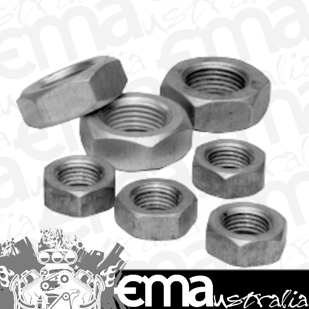Rod End Rod-AJNR06 Aluminium Jam Nut R/H Thread 9/16" Hex Size. 3/8"-24 Thread
