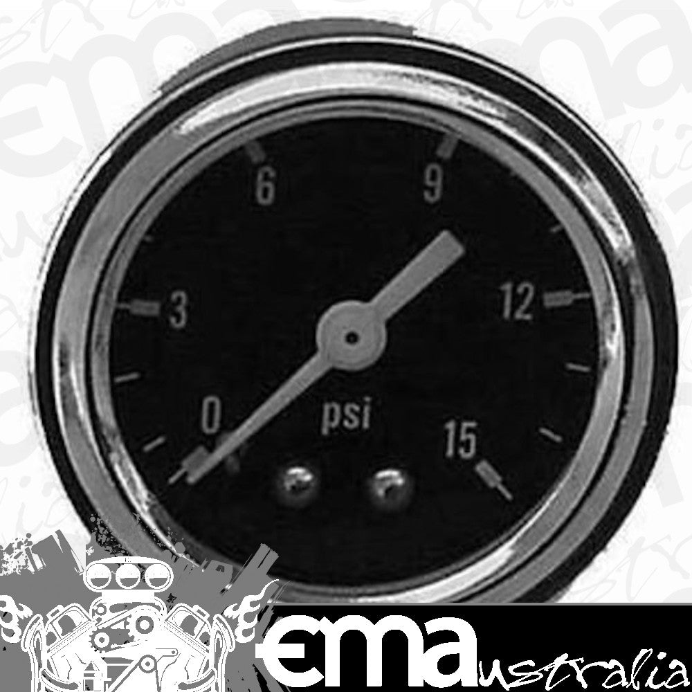 Racing Power Company (RPC) RPC5715 RPC Clearance - Racing Power Company 1-1/2" Fuel Rail Pressure Gauge 0-15PSI
