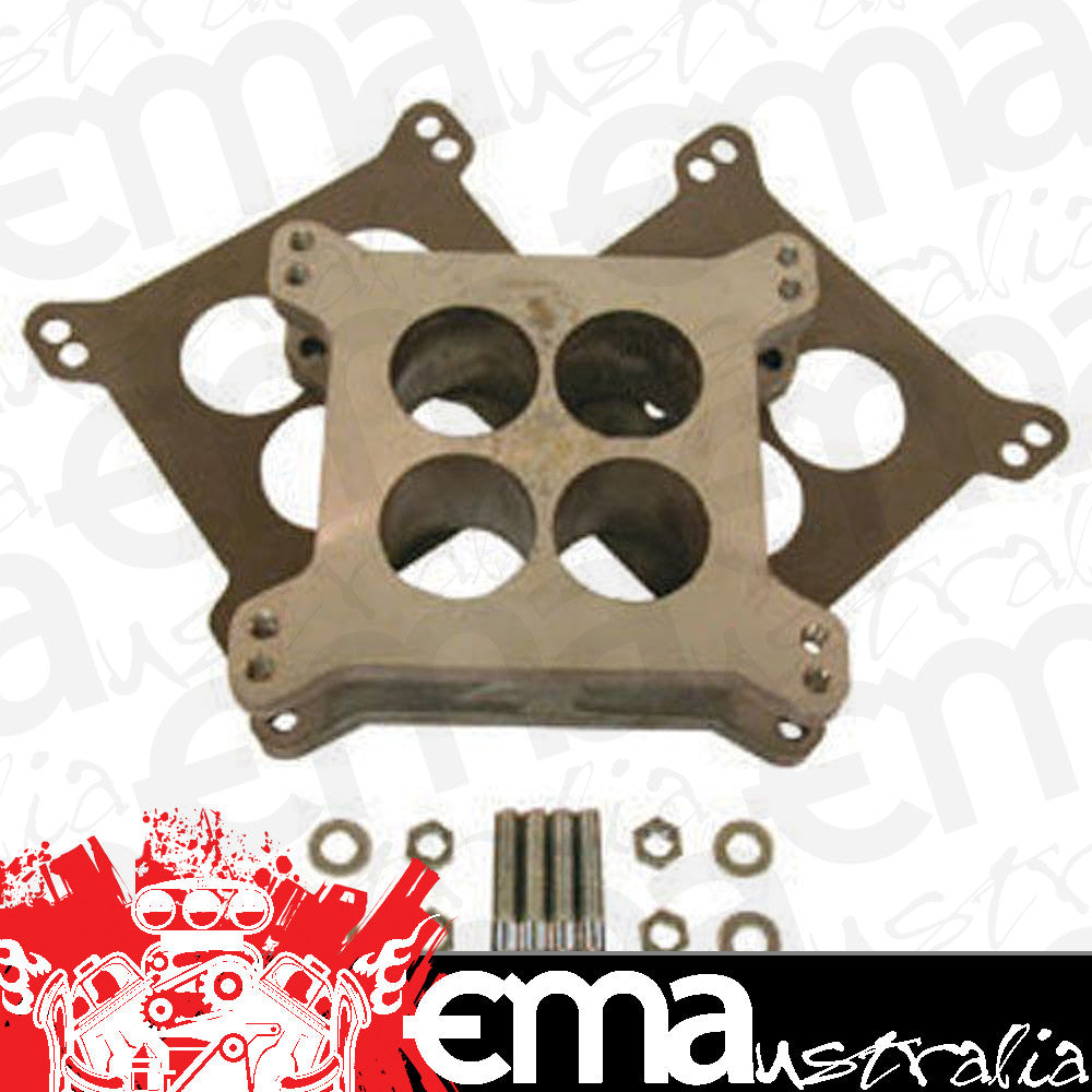 RPC RPCR2048 Racing Holley 2 Ported Carburetor Spacer w/ Gasket / Hardware