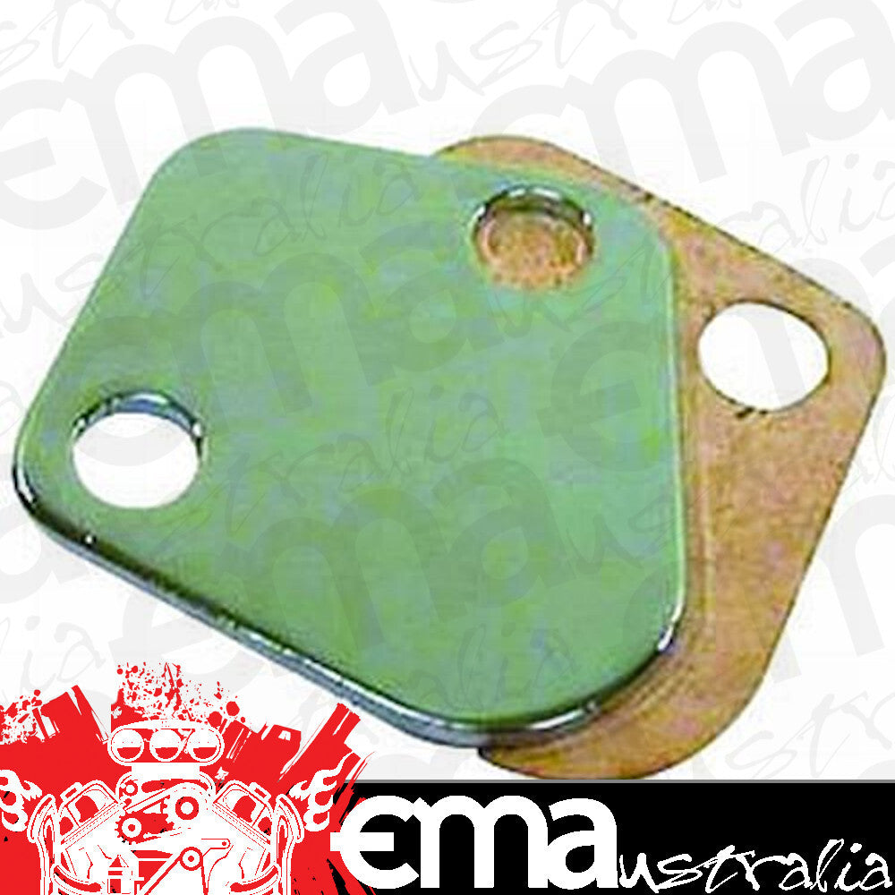RPC RPCR2058 Chev BB 396-454 V8 Chrome Steel Fuel Pump Block Off Plate w/Gasket
