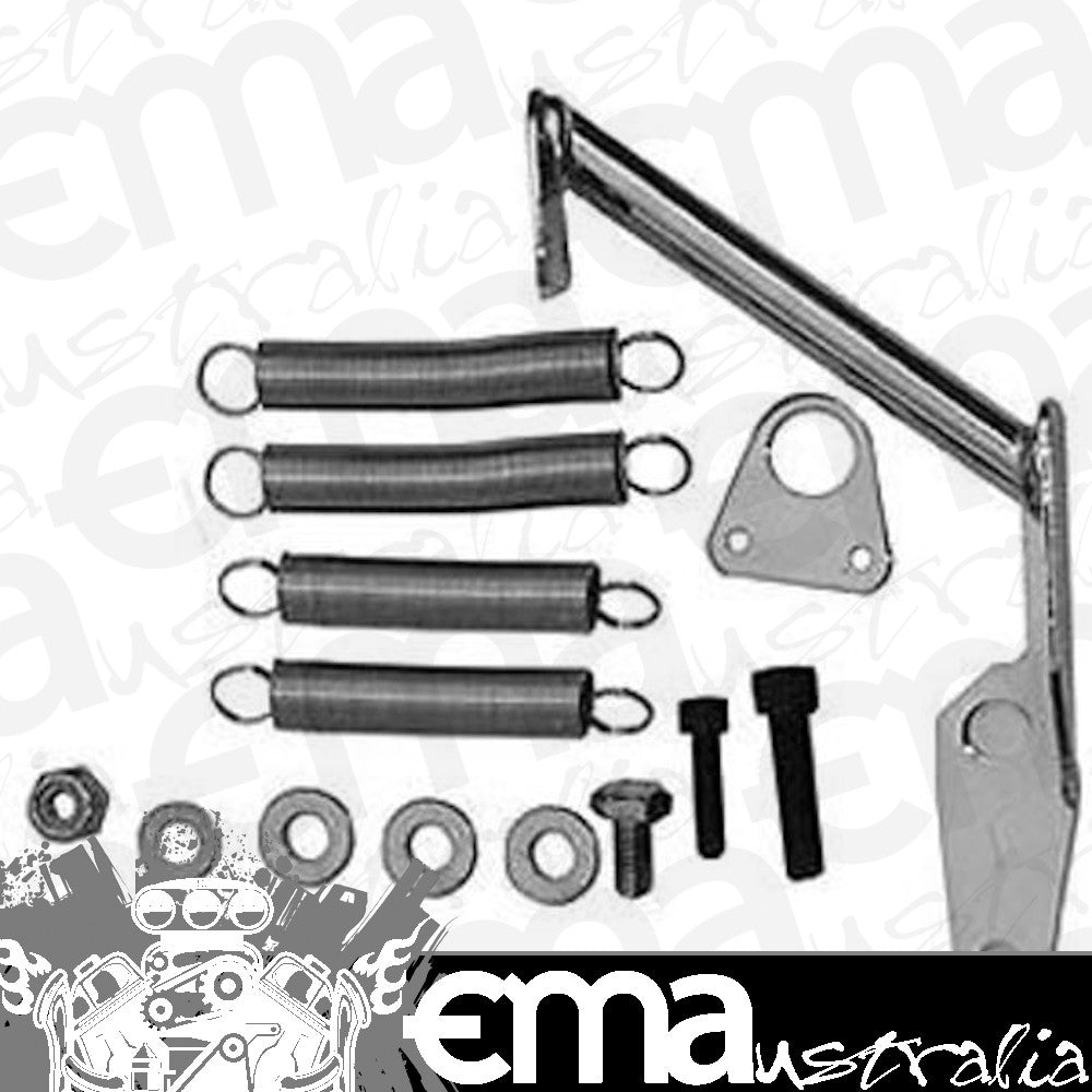 Racing Power Company (RPC) RPCR2083 RPC Chrome Steel Carburettor Mount Throttle Return Kit 2 & 4 Bbl