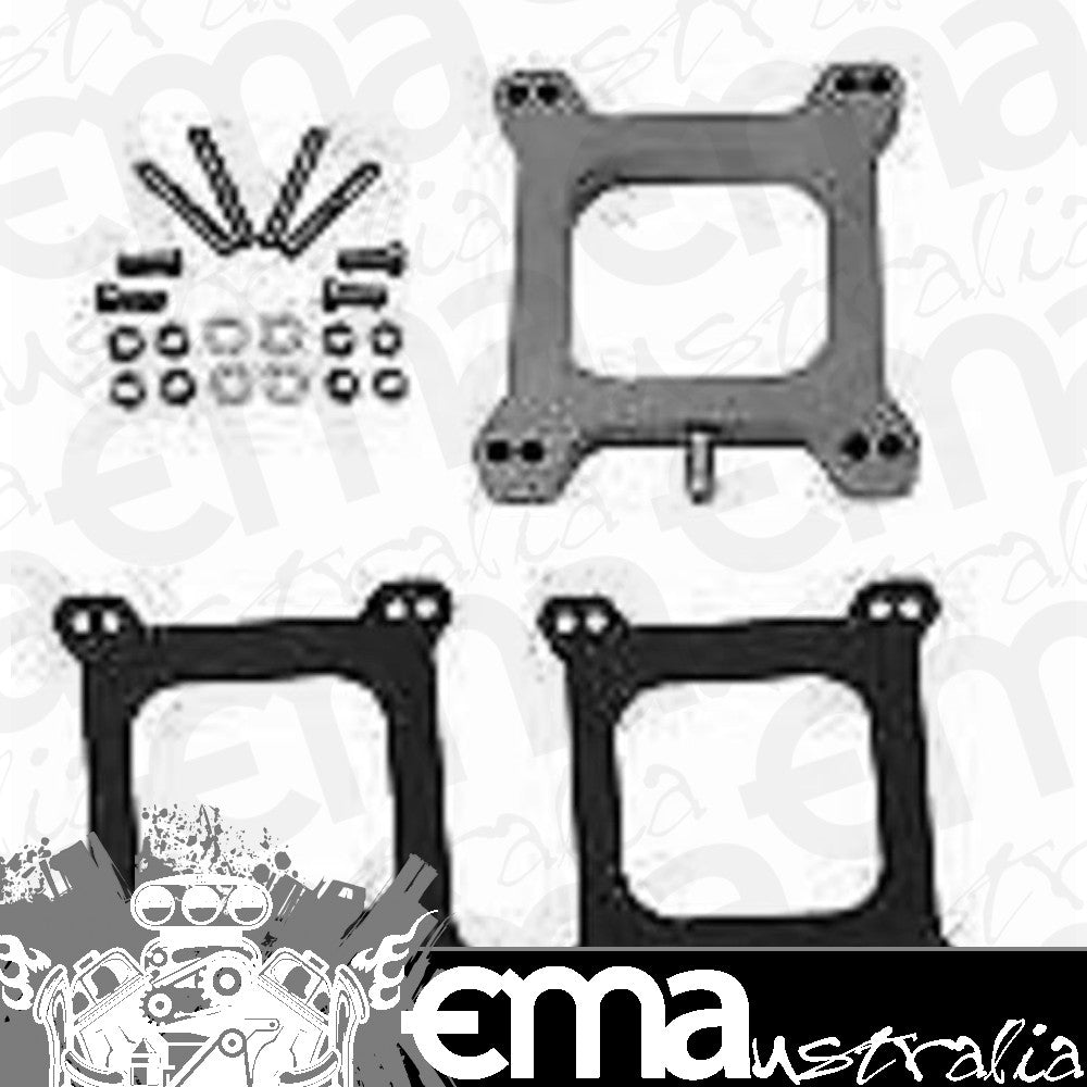 RPC RPCR2103 1" Alloy Carburetor Spacer Kit Open Centre suit Holley & Afb 4Bbl