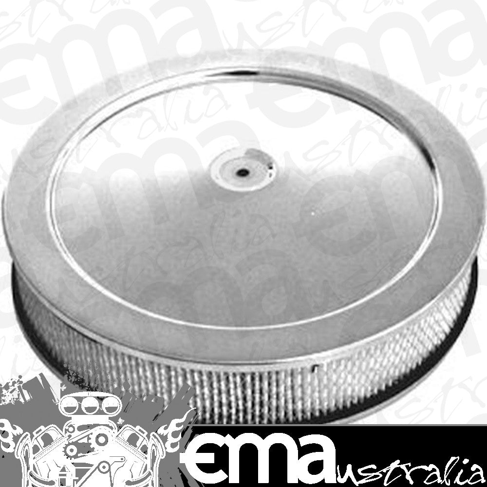 Racing Power Company (RPC) RPCR2195 RPC 14" x 3" Chrome Top Muscle Car Style Air Cleaner